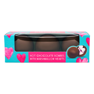 Heart Milk Chocolate Hot Chocolate Bombe_3 pack
