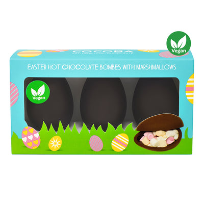 Vegan Easter Egg Hot Chocolate Bombe 3 pack_packaging