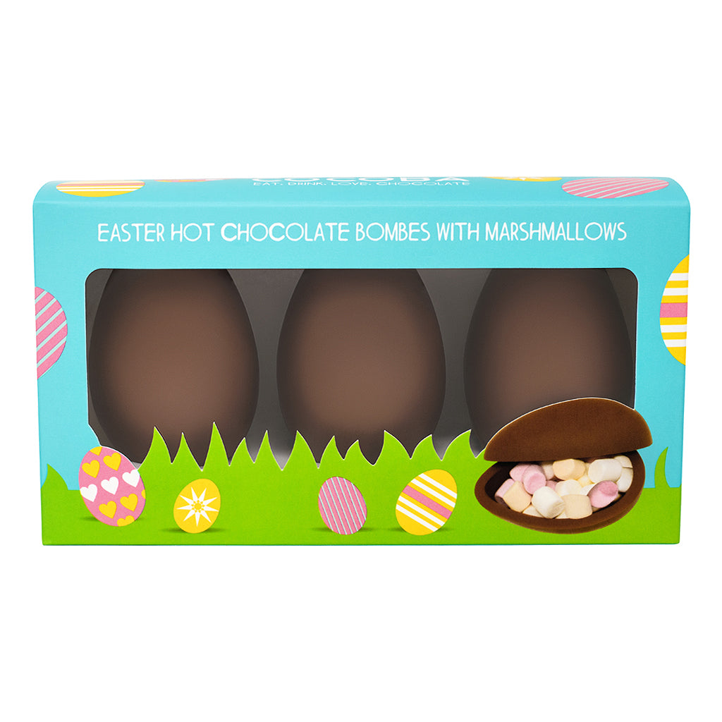 Easter Egg Milk Chocolate Hot Chocolate Bombe 3 pack_packaging