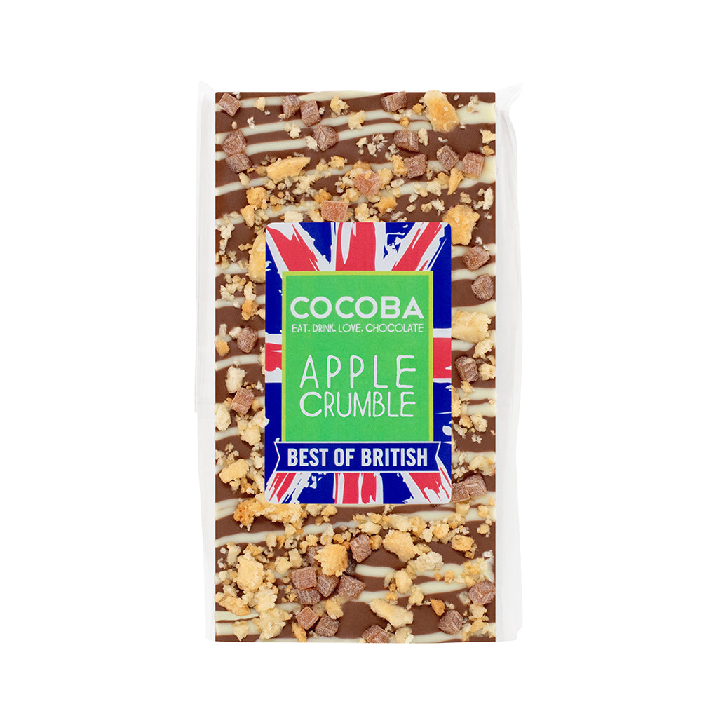 Apple Crumble Chocolate Bar Wrapped