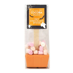 Halloween Orange Hot Chocolate Spoon with Marshmallows