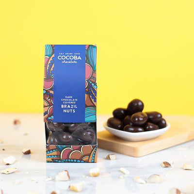 Dark Chocolate Covered Brazil Nuts Gift Box
