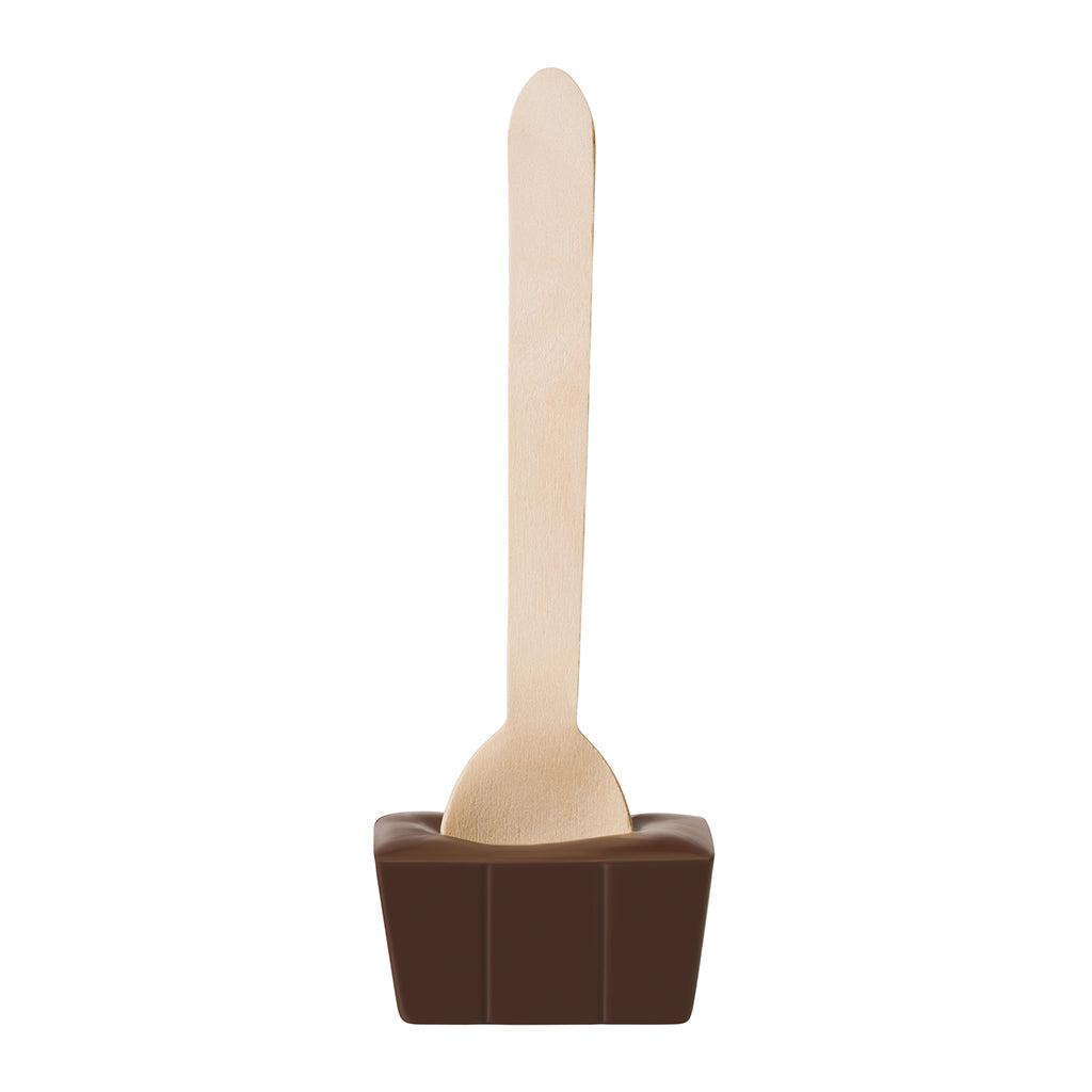 Stir-In Dark Hot Chocolate Spoon Unwrapped