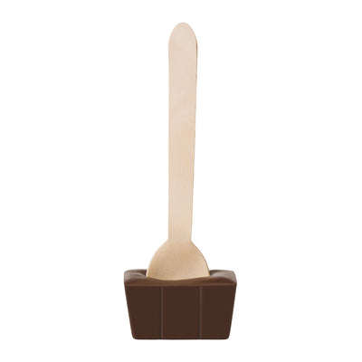Marshmallow Dark Hot Chocolate Spoon Unwrapped
