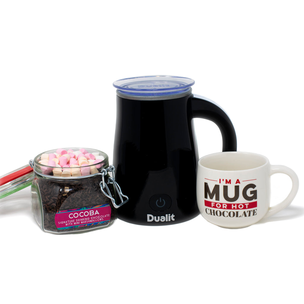 Hot Chocolate Set with Dualit Milk Frother Cocoba