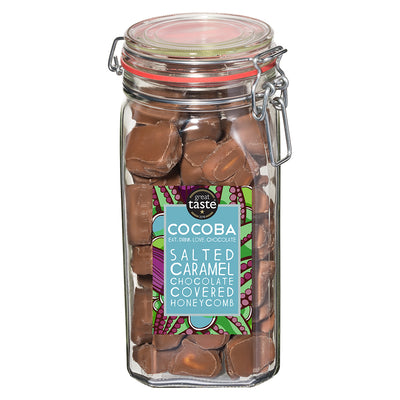 Cocoba Salted Caramel Chocolate Covered Honeycomb in Jar