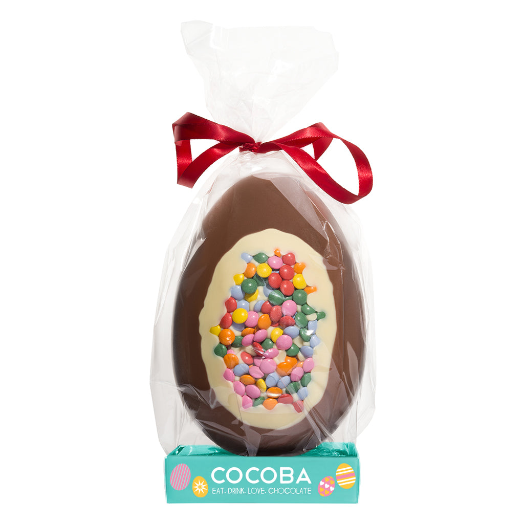 Milk Chocolate Candy Coated Easter Egg - 250g, wrapped