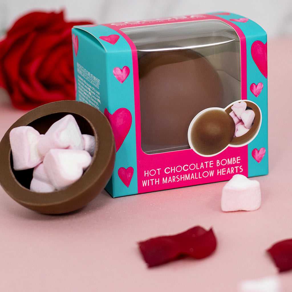 Heart Marshmallow Hot Chocolate Bombe