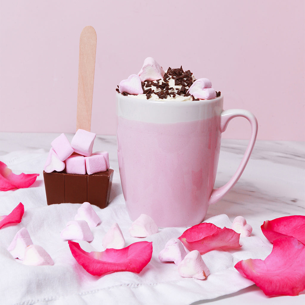 Valentine's Hot Chocolate Stirrer with Heart Marshmallows