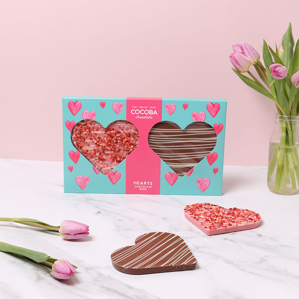 Heart Shaped Chocolate Bar Gift Set