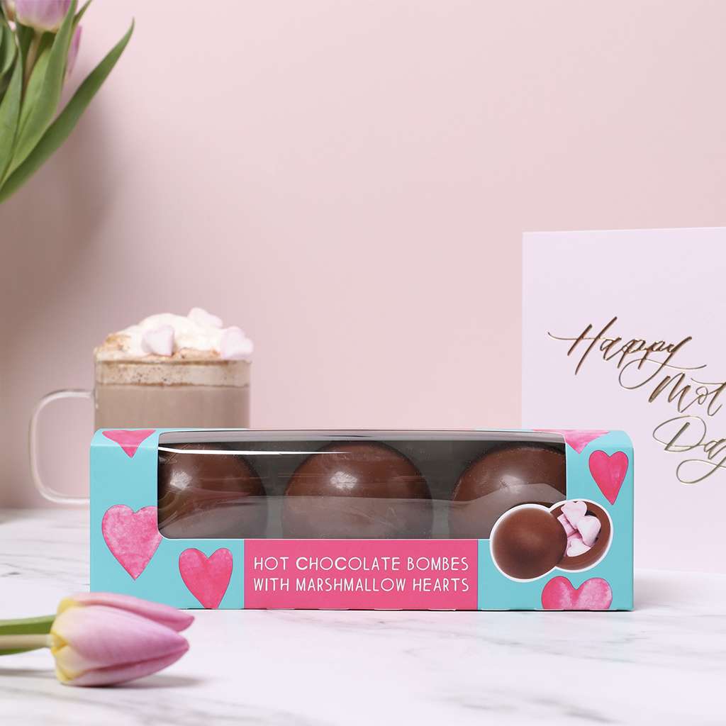 Hot Chocolate Bombe Gift Set with Marshmallow Hearts