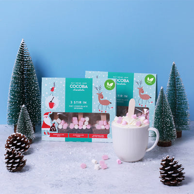 Vegan Christmas Hot Chocolate Spoon Sets