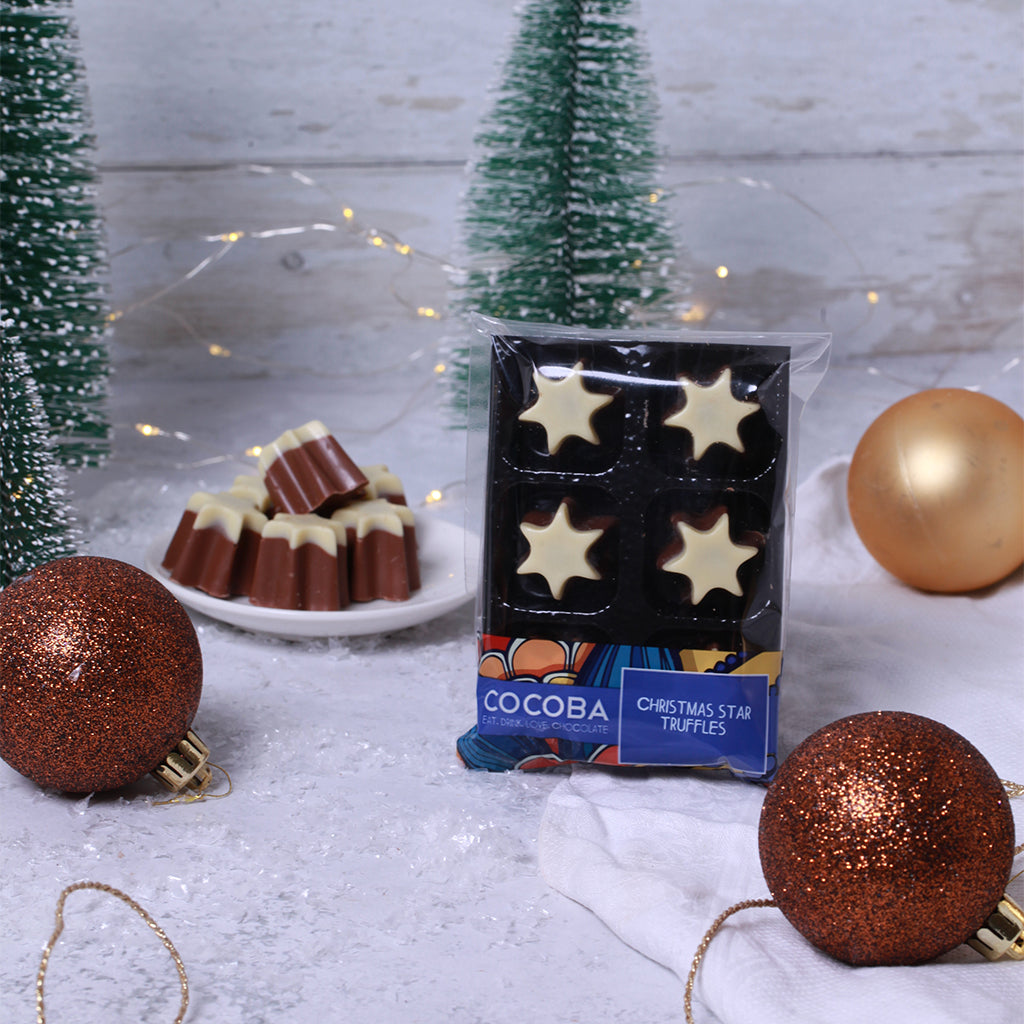 Christmas Star Shaped Chocolate Truffles