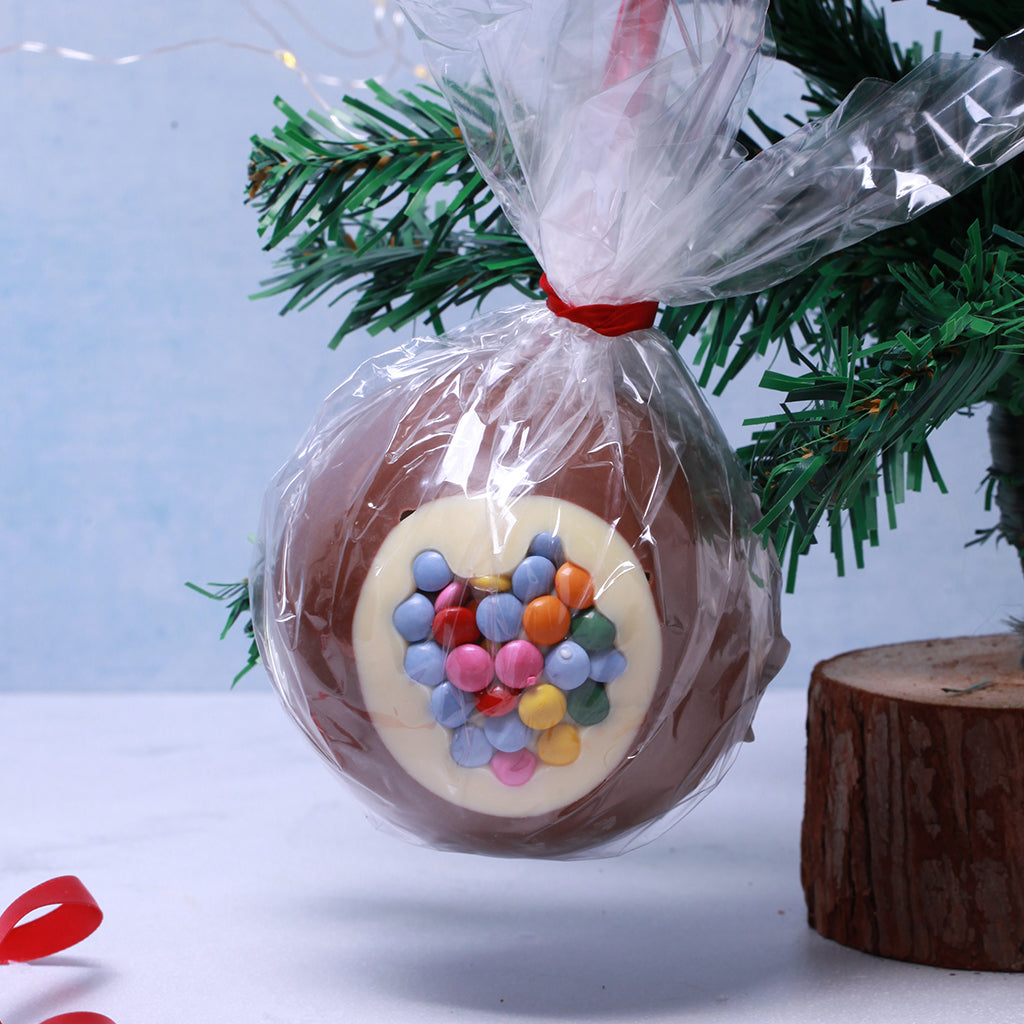 Milk Chocolate Candy Bean Bauble Decoration for Christmas Tree