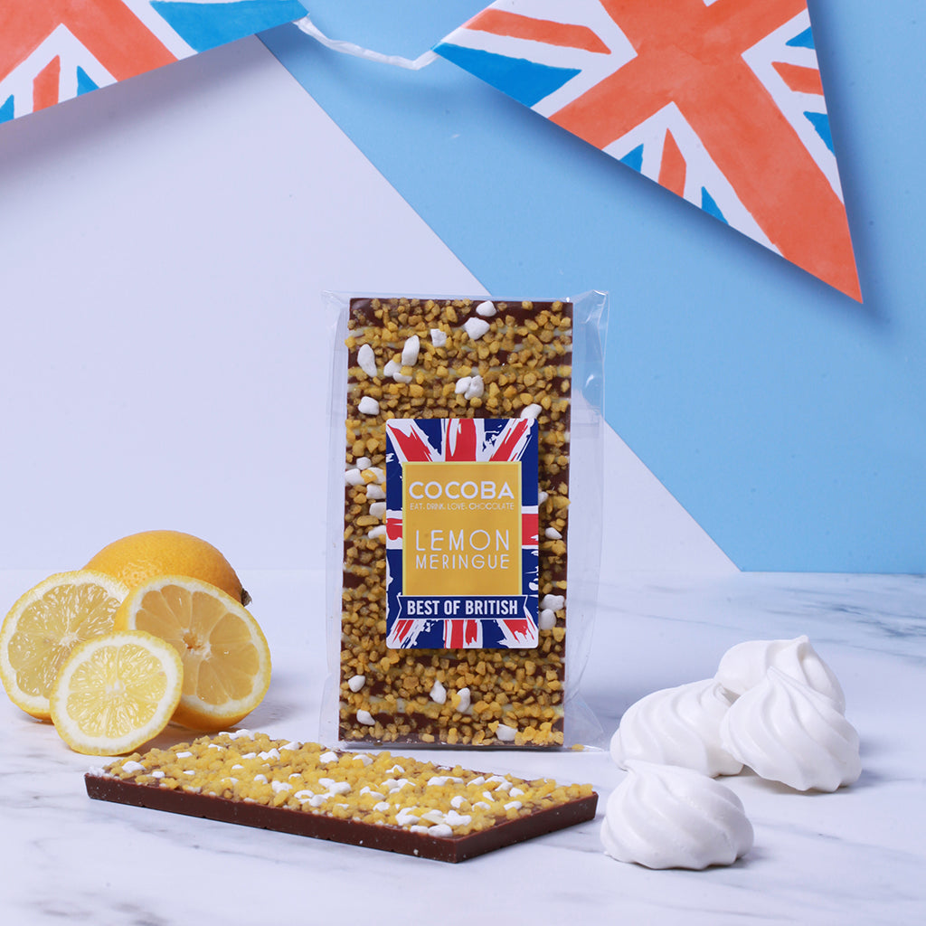 Best of British Lemon Meringue Chocolate Bar