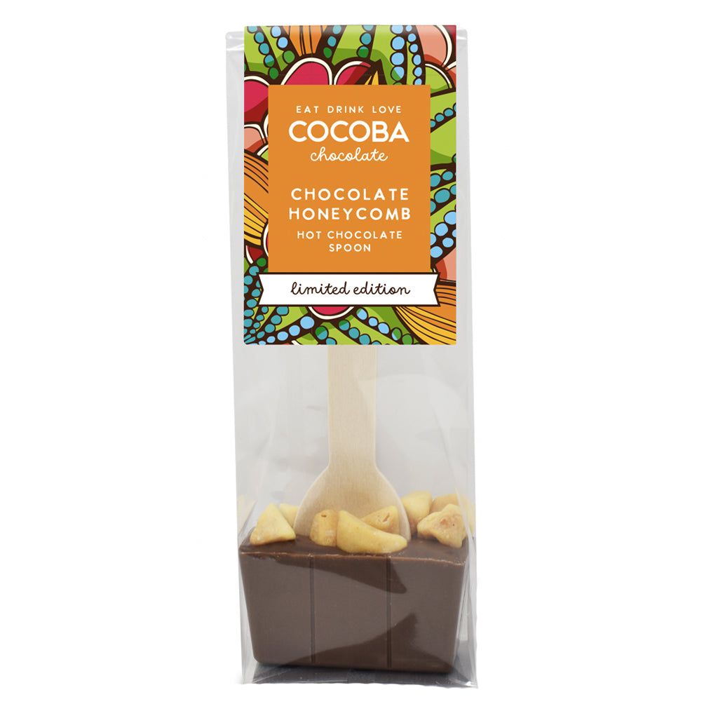 Chocolate Honeycomb Hot Chocolate Spoon