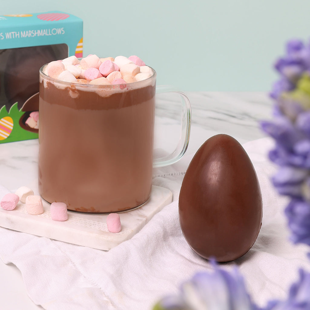 Milk Chocolate Easter Egg Hot Chocolate Bombe