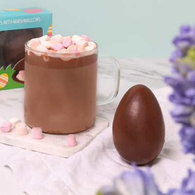 Milk Chocolate Easter Egg Hot Chocolate Bombe