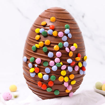 Milk Chocolate Easter Egg with Candy Beans