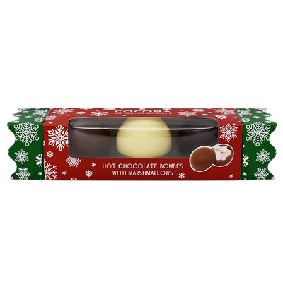 Mixed Hot Chocolate Bombe Christmas Cracker with Marshmallows (3 pack)