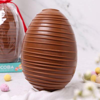 Salted Caramel Milk Chocolate Easter Egg with Chocolate Drizzle
