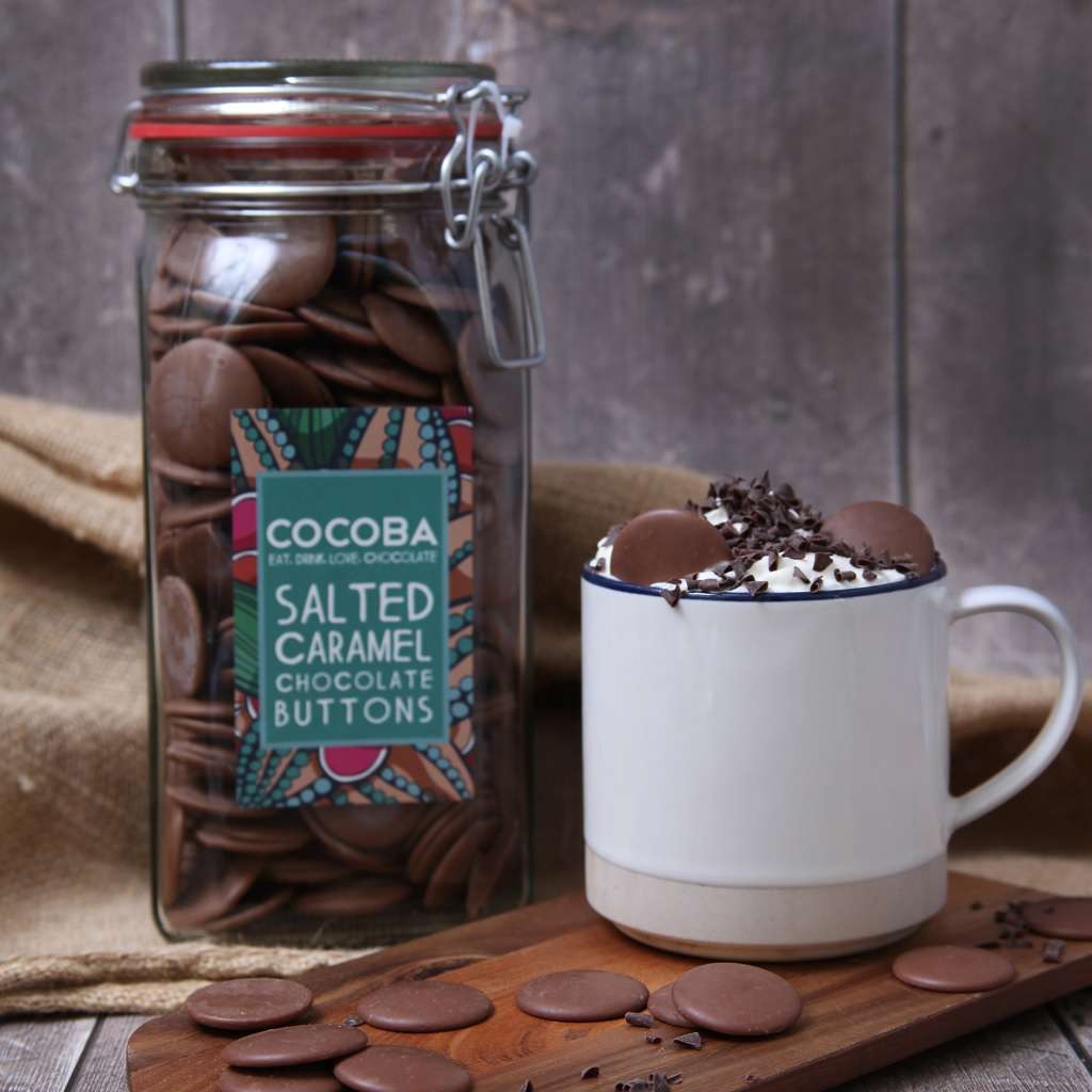 Salted Caramel Buttons in Giant Jar