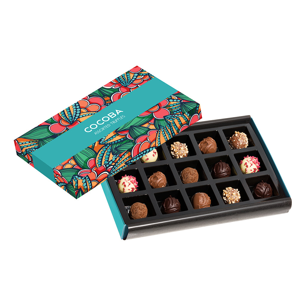 15 Assorted Chocolate Truffles Gift Box_open