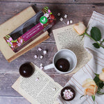 Vegan Dark Chocolate Hot Chocolate Bombe with Marshmallows