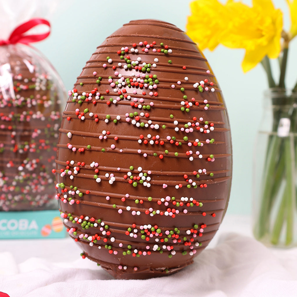 Jazzie Sprinkles Milk Chocolate Easter Egg, 250g | Cocoba Chocolate