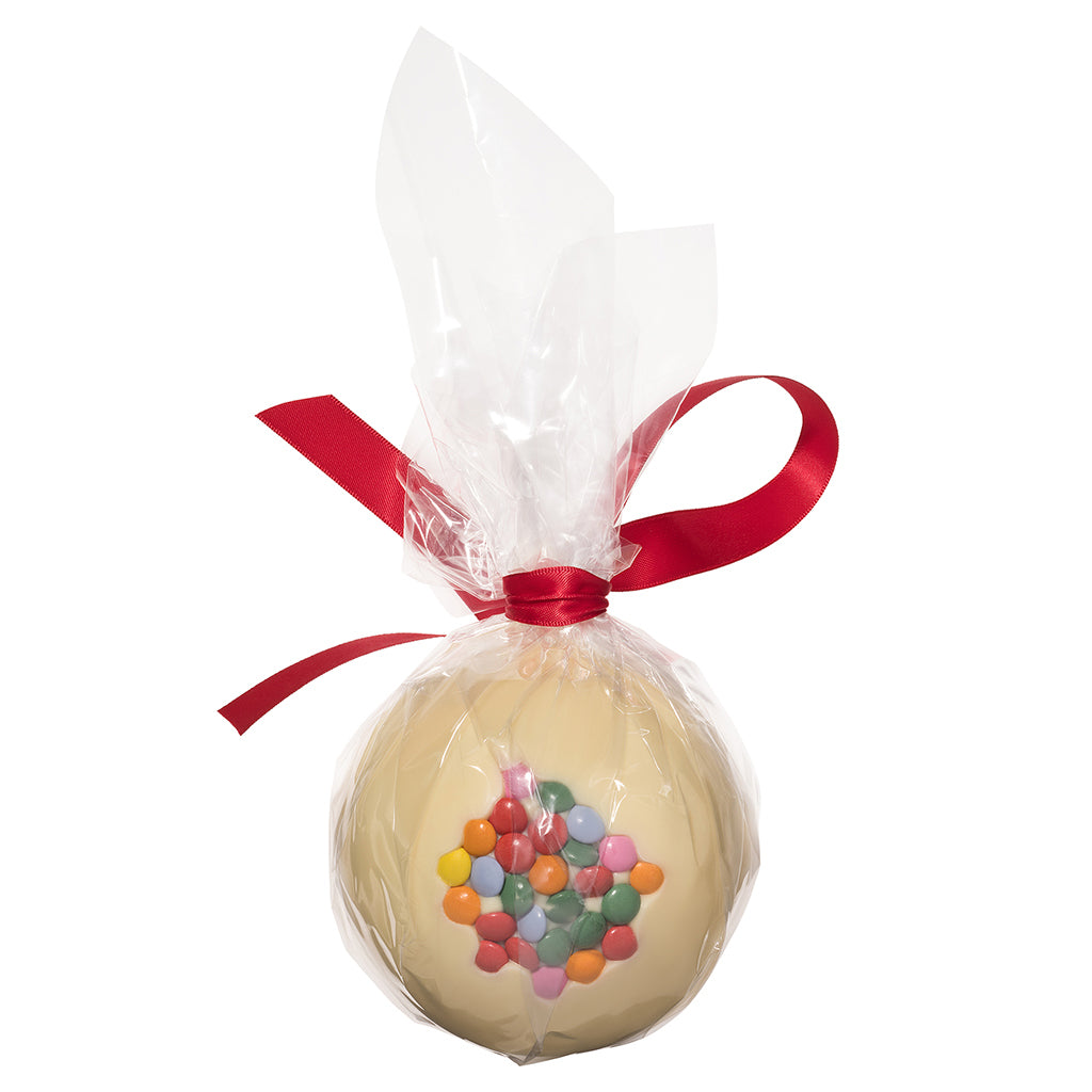 White Chocolate Candy Coated Christmas Bauble_WRAPPED