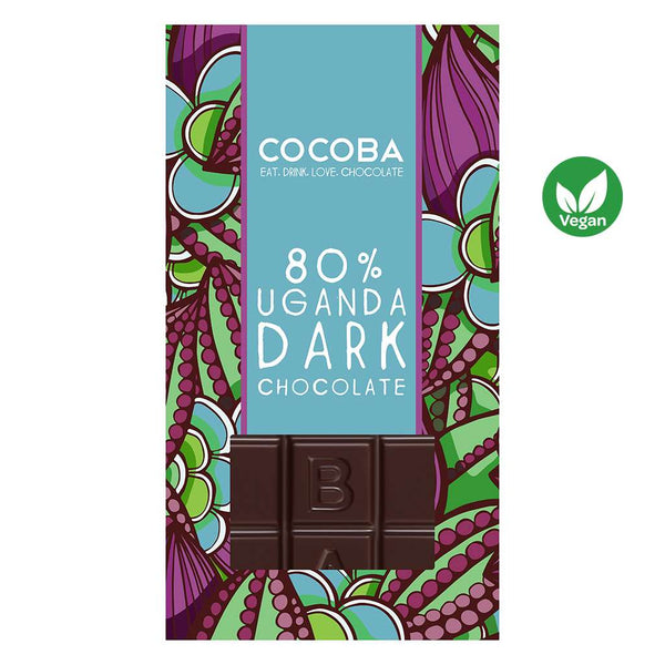 Cocoba - 80% Dark Premium Chocolate Bar - 80g