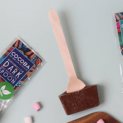 Milk Chocolate Hot Chocolate Spoon Unwrapped