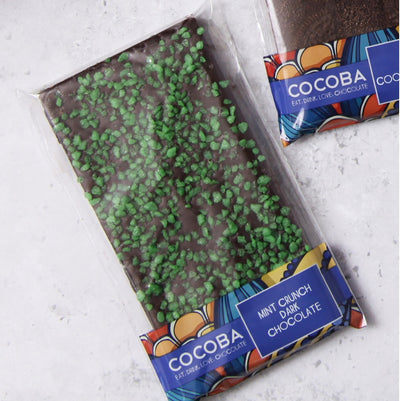 Mint Crunch Dark Chocolate Bar Packaged